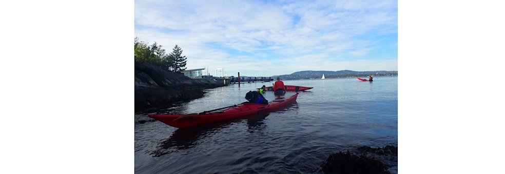 Øving i bukta og bruktmarked
